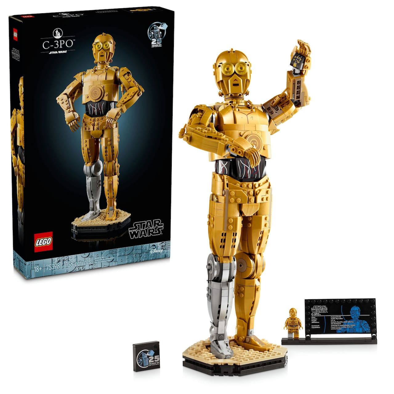 LEGO® Star Wars™ C-3PO™ Buildable Droid Figure 75398